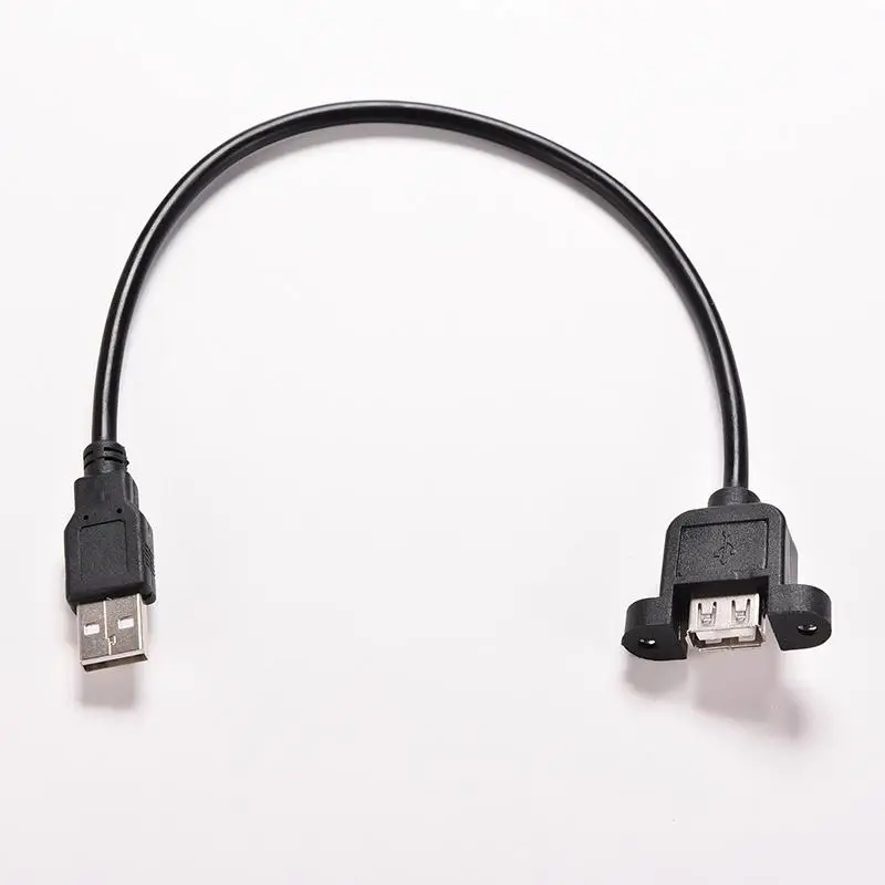 USB 2 0 папа мама 30 см A USB2.0 удлинитель литой панельный монтаж Удлинительный