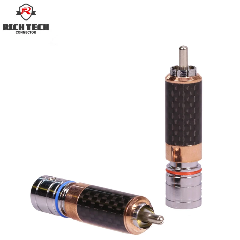 

50Pcs RCA Jack Copper RCA Plug Nickel Plated Audio Video Adapter Connectors Soldering Wire