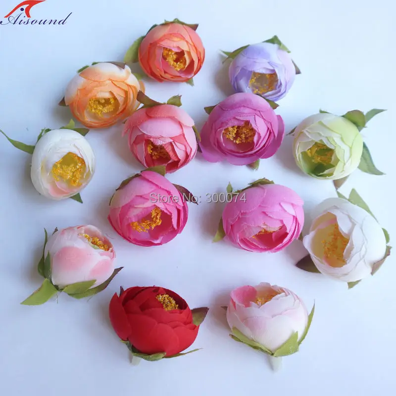 

20pcs Artificial Tea Roses for Decoration Wedding Scrapbooking Accessories Flower DIY Flower Crafts Wedding Event Decor Supplies