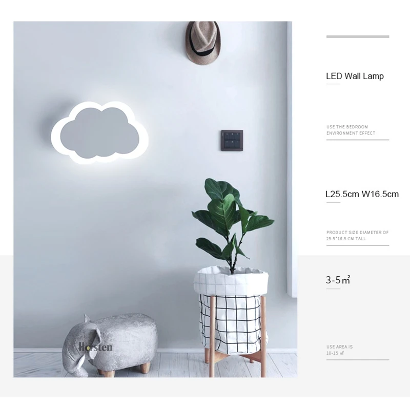 Horsten White Clouds High Power LED Ceiling chandelier For Living Room Bedroom Home Modern Led Chandelier Lamp Fixture (5)