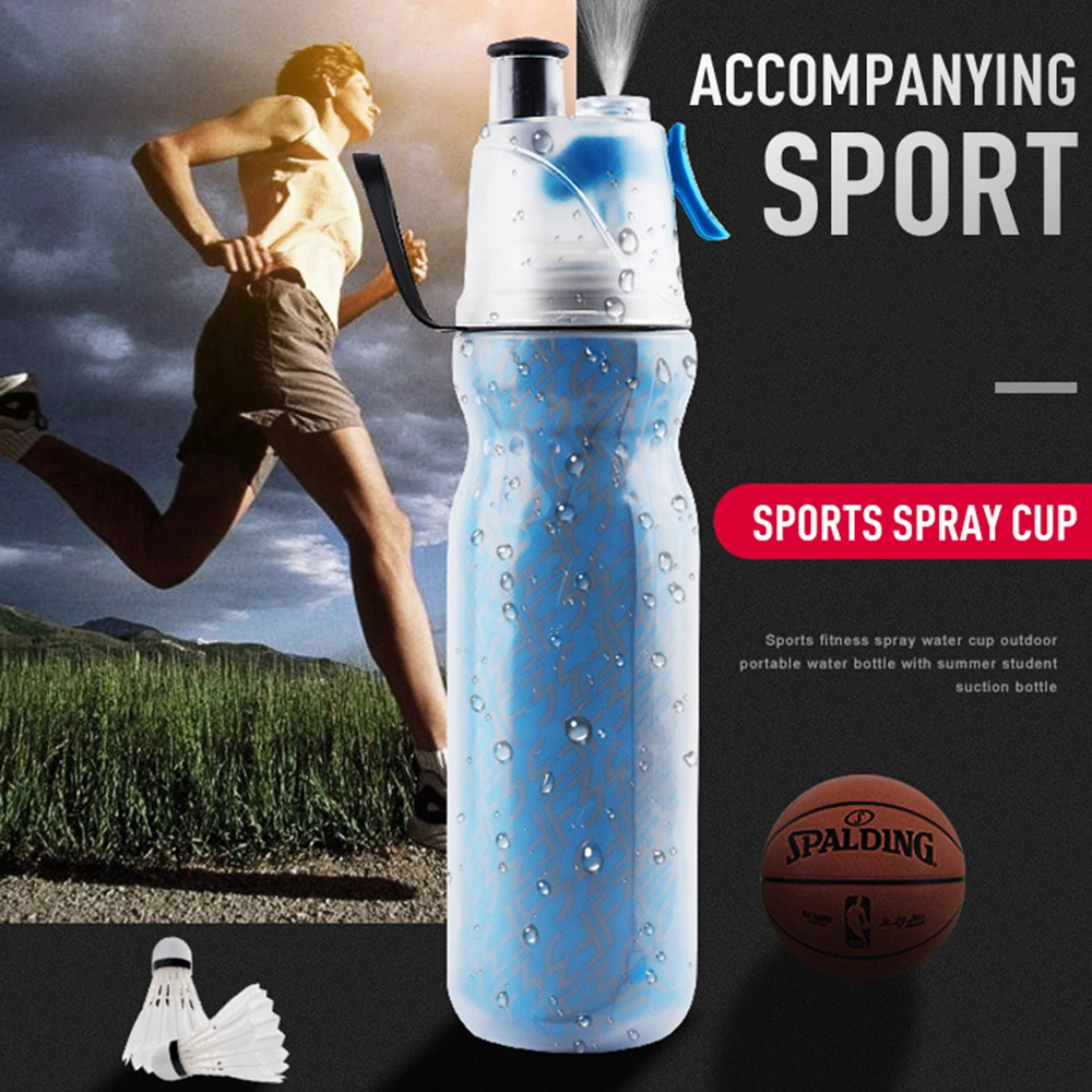 

Water Bottles Sports Spraying Water Bottle|Drinking and Spraying Bottle for Humidification and Cooling (590ml) Dropship 2019