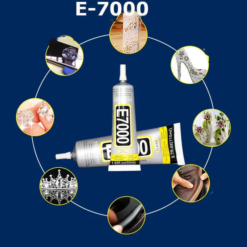 50 мл E-7000 мульти ремонтный клей для рукоделия стекло сенсорный экран жемчужные серьги светодиодная рамка для дисплея эпоксидная смола клеи гель для ногтей