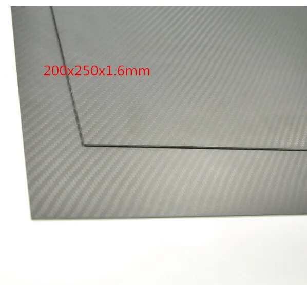 

1pcs 3K 100% Carbon Fiber Matte Surface Sheet Plate 200x250x1.6mm