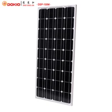 Dokio бренд Солнечный Панель Китай 100 Вт монокристаллического кремния 18 В 1175x530x25 мм Размеры наивысшего качества солнечной батареи фарфора # DSP-100M