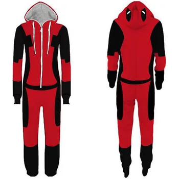 

Deadpool Hoodie Pajamas Cosplay Adult Men Womne Hoodie Cotton Halloween Cosplay