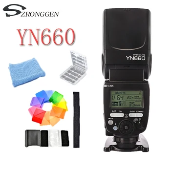 

YONGNUO YN660 Wireless Flash Speedlite GN66 2.4G Wireless Radio Master Slave for Canon Nikon Pentax Olympus YONGNUO YN 660