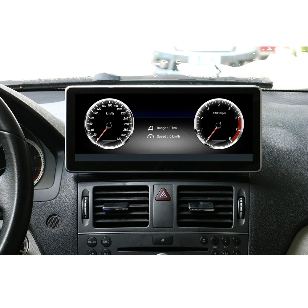 Best Android 8.1 Car Radio Bluetooth GPS Navigation Head Unit for Mercedes Benz 2008-2010 C Class 180 200 220 250 CDI 63 300 320 350 1