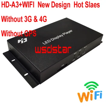 

HUIDU HD-A3+WIFI Module HD-A3W USB port full color Async LED controller LED display player box 1024*512 pixel 3pcs/lot