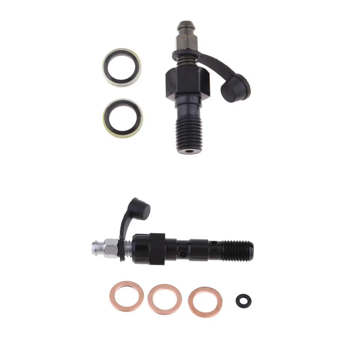 New M10 x 1.25mm / M10 x 1.0mm Motorcycle Brake Master Cylinder Caliper Bleed Screw Nipple Banjo Bolt + Bleed  Cap