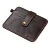 Hot Vintage PU Leather Slim Men's Wallet With Small Money Bag Man Thin Credit Card Holder Mini Purse For Male 4