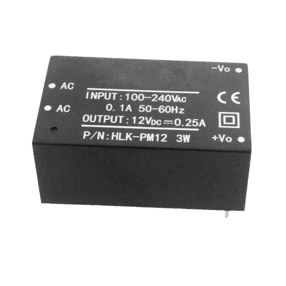 HLK-PM12 AC-DC модуль питания от 220 В до 12 в 3 Вт понижающий регулятор источника с