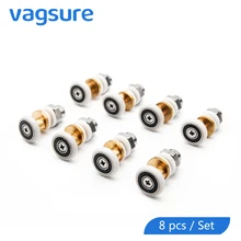 8pcs/set 19mm/23mm/25mm/27mm Brass Nylon Single Runner Wheels Pulley Door Rollers For Sliding Doors Shower Cabin Accessories 8pcs/set 19mm/23mm/25mm/27mm Brass Nylon Single Runner Wheels Pulley Door Rollers For Sliding Doors Shower Cabin Accessories