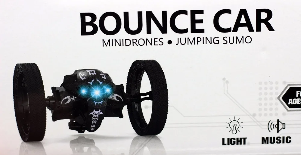 Fun Action & Toy Bounce rc robot toys 2.4G Remote Control jumping stunt car with Rotation LED Night Light gift Fun Action & Toy Bounce rc robot toys 2.4G Remote Control jumping stunt car with Rotation LED Night Light gift