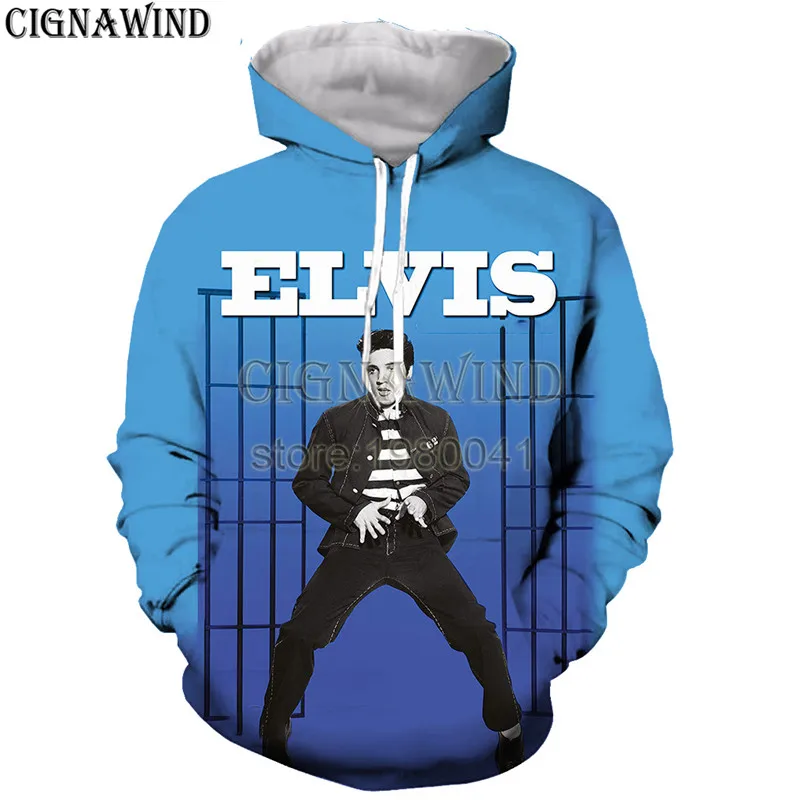 Новые классические толстовки ELVIS Presley для мужчин и женщин, толстовки Harajuku стиль, 3d толстовка с капюшоном в стиле хип-хоп, пуловер с капюшоном, уличная одежда - Цвет: 02
