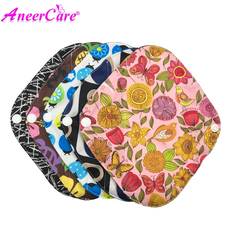 10pcs reusable panties serviette hygiene lavable femmes wasbaar maandverband cloth menstrual pads wasbare inlegkruisjes sanitary