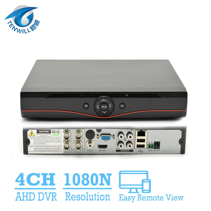  4 Channel AHD DVR CCTV 1080N Digital Video Recorder For Surveillance Camera AHD Camera Analog Camera HDMI AHD-M/N xmeye 