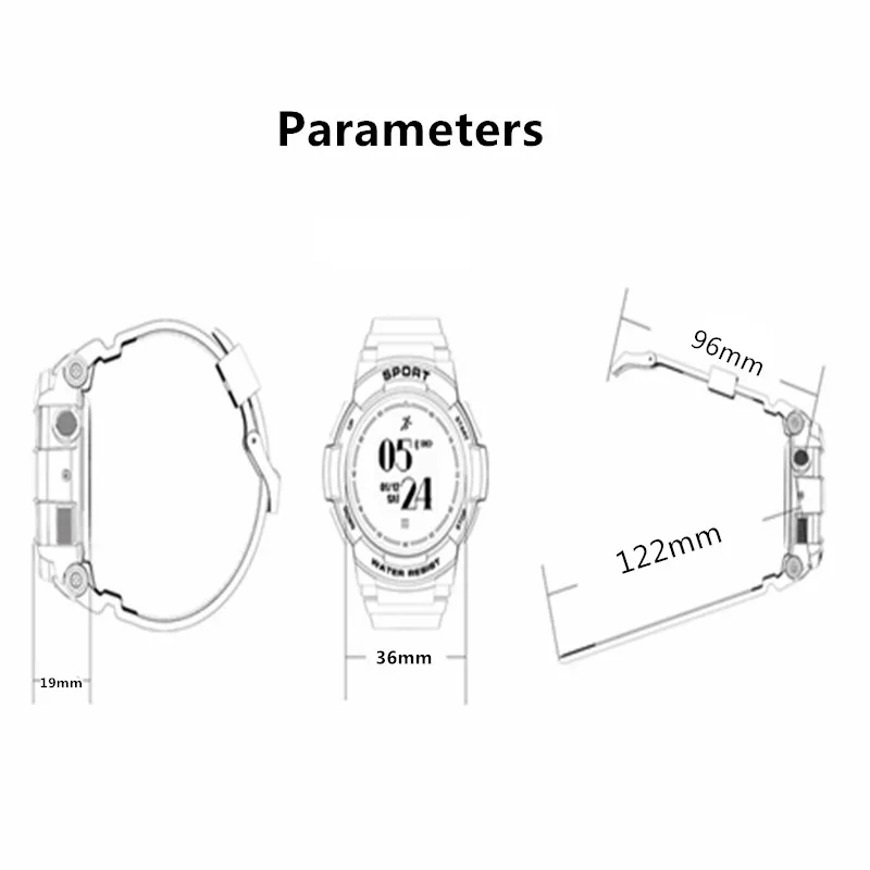  Sport Smart Watch With GPS Big Touch Smartwatch Phone for Android Not for iOS Phones Smartphones OL