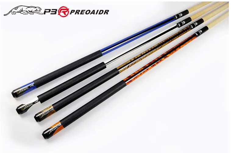 Billige PREOAIDR 3142 P3R Pool Queue Billard Stick 10mm 11,5mm 13mm Spitze Blau Orange  weiß Braun Farbe Professionelle 2019 China Pool Queue