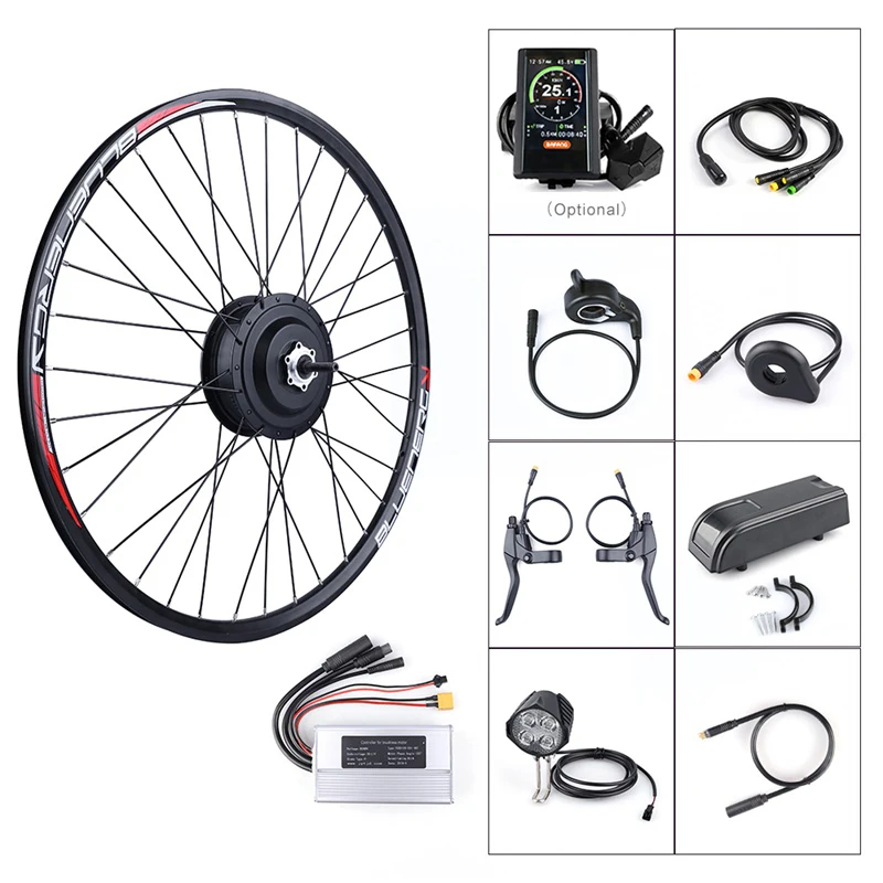 

Ebike Rear Wheel Hub Motor Kits DC Cassette Flywheel E-bike Bafang 36V 250W Electric Bicycle Hub Drive Motor Kits DC Gearshift