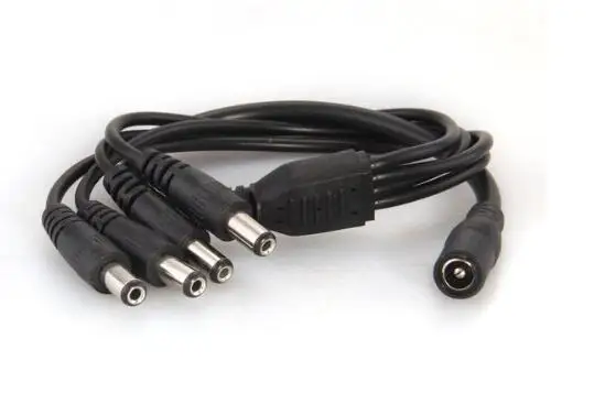 

1 Female To 4 Male DC Power Splitter Adapter Connector Cable Camera 5.5*2.1mm For CCTV and LED Strip,min:1pcs
