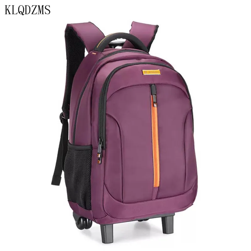 KLQDZMS 19 дюймов рюкзак для путешествий багаж на ролликах рюкзаки сумки на плечо большой емкости колеса для тележки