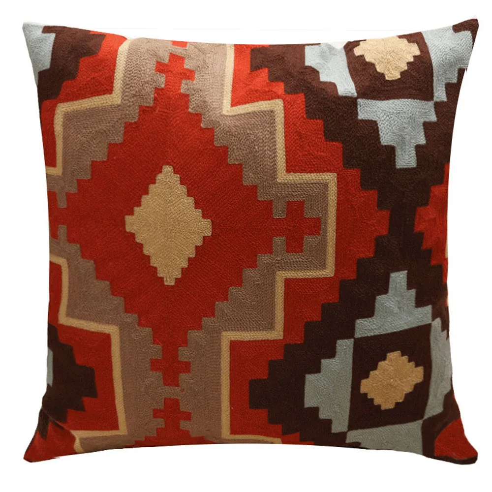 

Modern simple pillow cotton embroidery cuddle pillowcase cushion set Car sofa Bedding