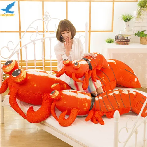 Fancytrader Jumbo Pop Anime Mantis Shrimp Plush Toy Giant Stuffed Soft Simulated Sea Animals Lobster Doll for Adult and Children (7)