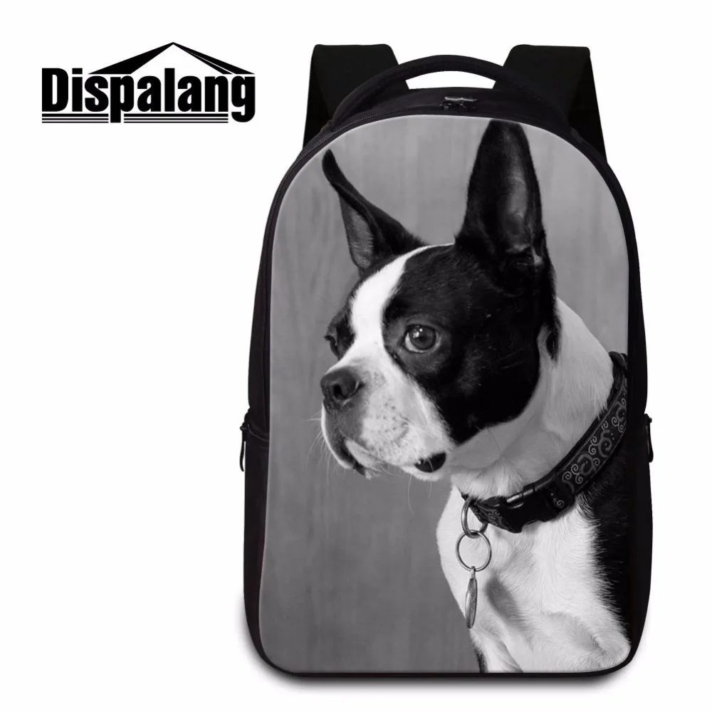 

Dispalang trendy teenager boys school backpacks 3D pet dog print laptop school bag pretty style backpack magazine for young men