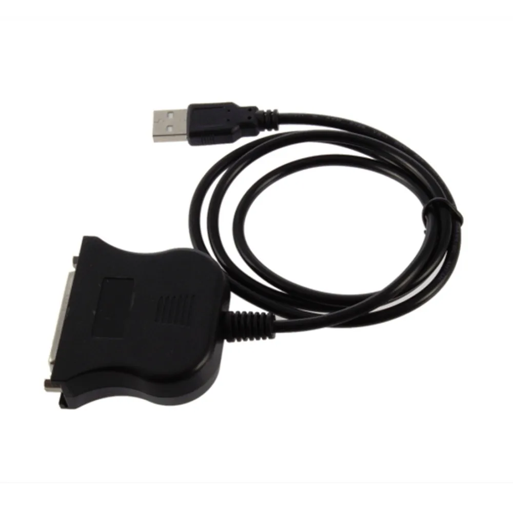 

Black Bi-directional Parallel Interface Communication USB to 25 Pin DB25 Parallel Printer Cable Adapter Cord Converter