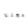 50 sets /lot 10mm Metal snaps Clothing accessories Rivet clasp Silver Snap fastener 205 snap buttons  jacket buttons  bluck 3