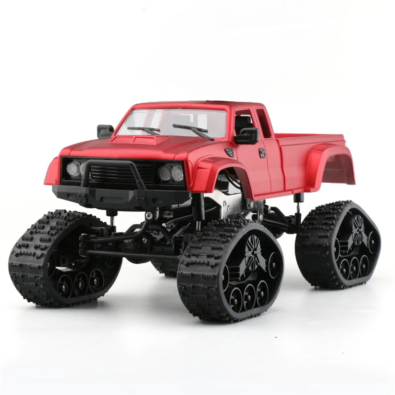 

2018 New Arrivals Fayee FY002B 1/16 180 Motor 2.4G 4CH 4WD Rc Car Military Truck Track Wheel W/ Front LED Light RTR Toy