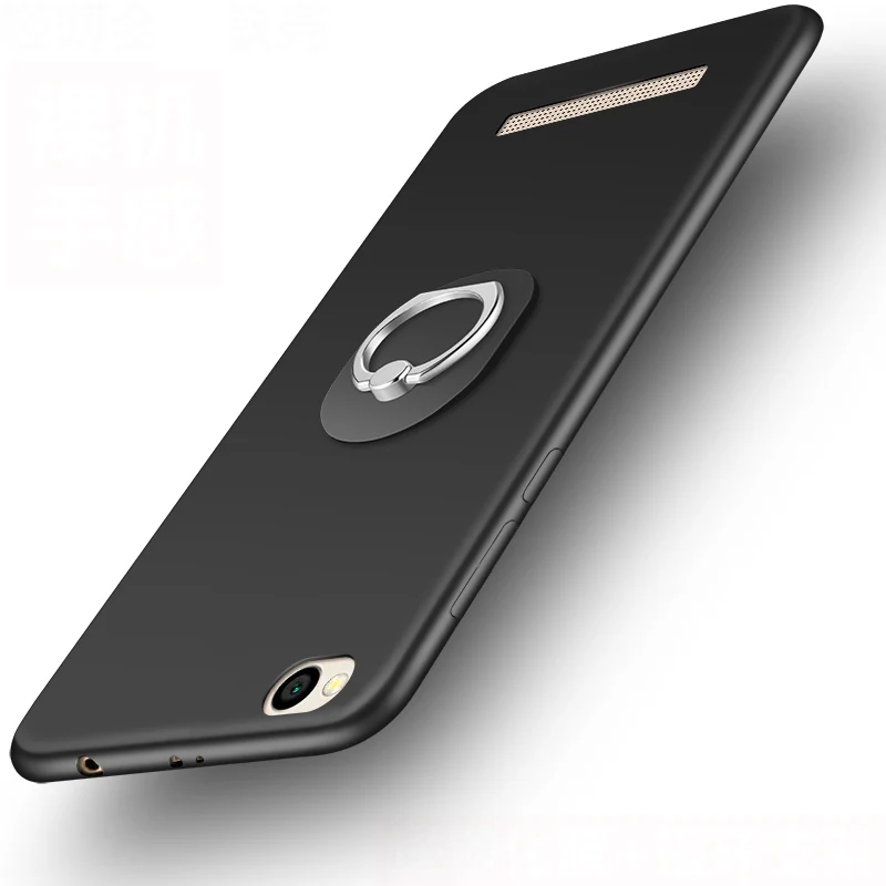 Роскошный силиконовый чехол для xiaomi redmi 5a 5 дюймов, защитный чехол для мобильного телефона, чехол для xiaomi redmi 5a, мягкий чехол из ТПУ с объемным цветком - Цвет: black with ring