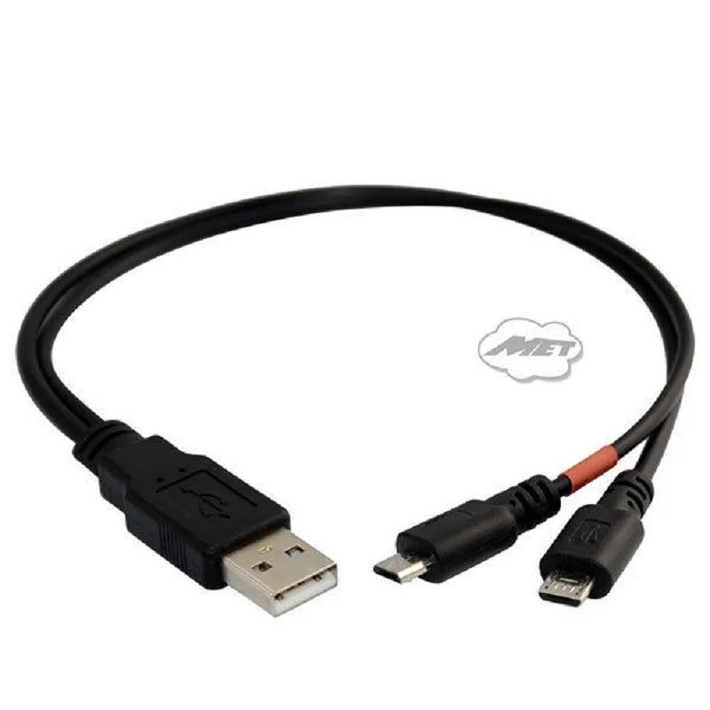 Danspeed 30 см 1ft USB 2.0 A мужской двойной Micro B Мужской синхронизации данных Мощность Зарядное устройство сплиттер Y адаптер кабель