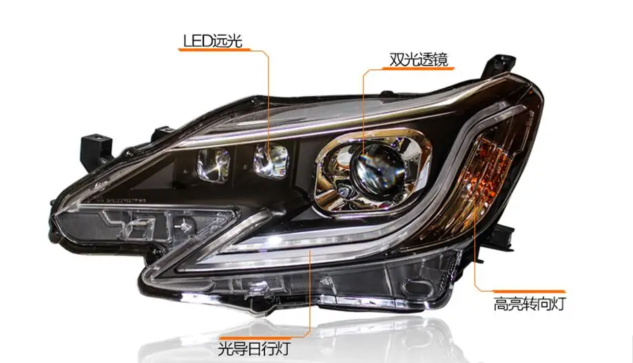 HID, 2014 ~ 2016, автомобильный Стайлинг для Reiz фар, Cruiser, RAV4, camry, Hiace, sienna, yaris, Tacoma, Reiz Головной фонарь; Mark X