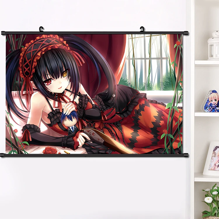 

40*60cm Anime Manga DATE A LIVE Tobiichi Origami Yatogami Tenka Cosplay Wall Scroll Mural Poster Wall Hang Poster Home Art Decor