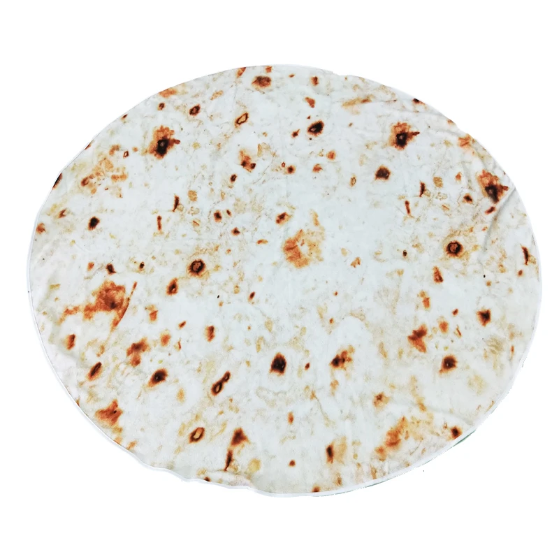 

Comfort Food Creations Burrito Wrap Blanket Perfectly Round Tortilla Throw for