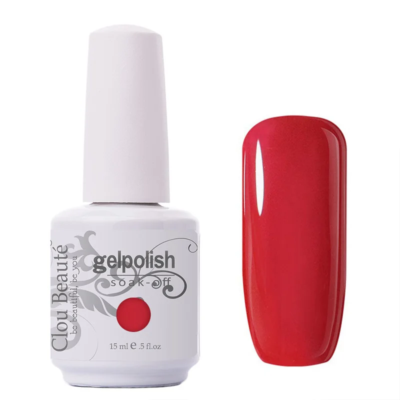 BIZCBB1337 Лидер продаж Clou Beaute 15 мл французский Гвозди гель Цвет УФ гель Nail Kit выбрать 1 Цвет моды Soak Off LED УФ Гели для ногтей Польский - Цвет: BIZCBB1337
