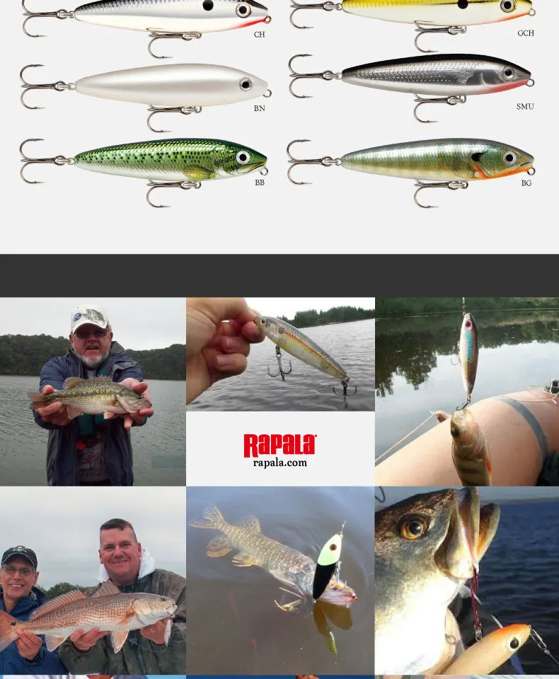 Rapala SKITTER WALK SW08 рыболовная приманка 8 см/13 г приманка бесплодной конструкции 2 крючка поддельная приманка литье и искусственная приманка для ловли рыбы 3D тело