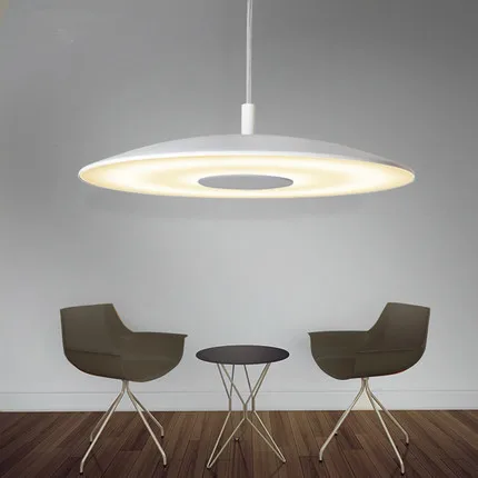 Современный led белый кулон НЛО светильник алюминиевый фибролитов средей плотности гостиная журнальный Pet shop прямая светильник