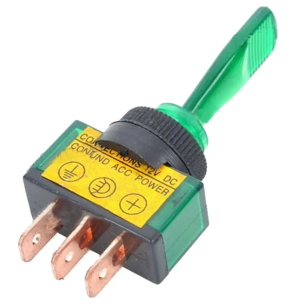 EE поддержка 4 шт Цвета Смешанные 12V 20Amp 20A LED ВЫКЛ/вкл SPST тумблер кулисный