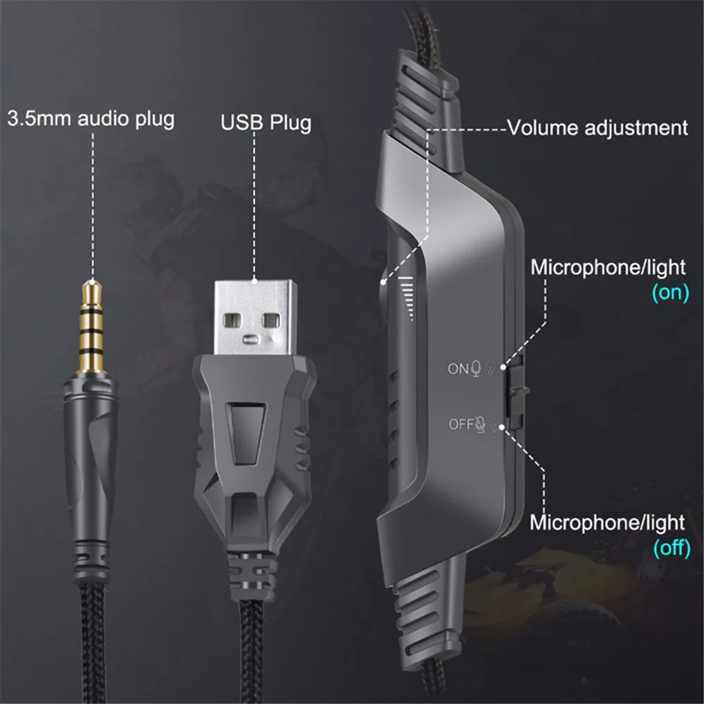 ONIKUMA K6 PS4 игровая гарнитура с микрофоном PC Gamer шлем Стерео наушники для нового Xbox One