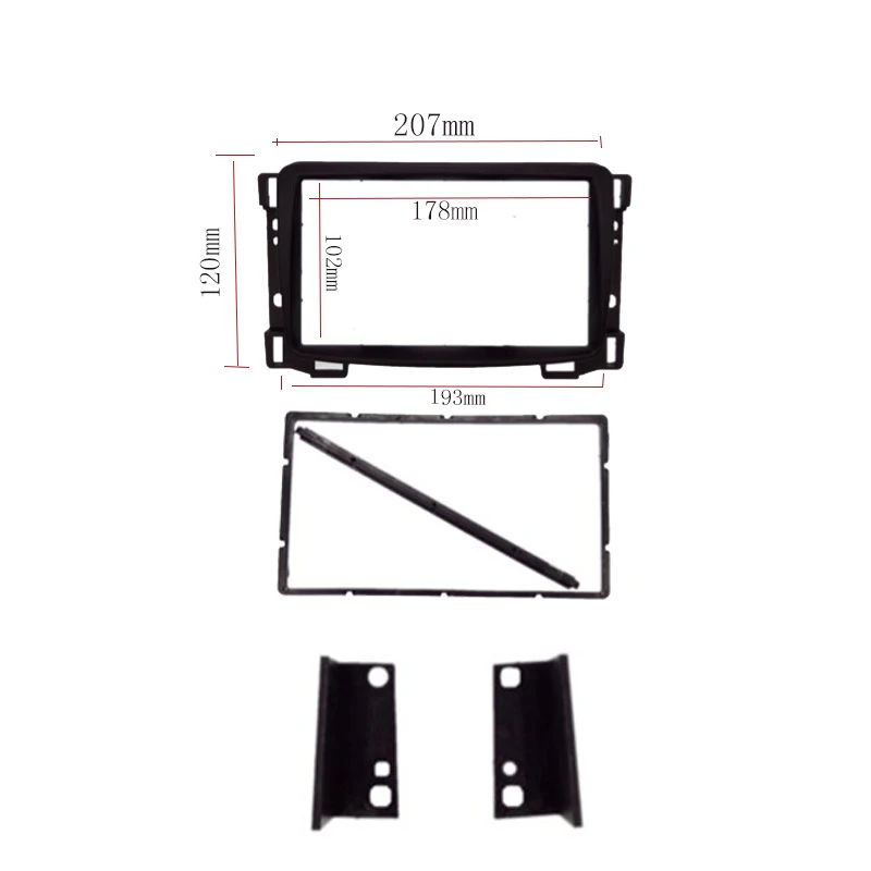 Двойной 2 Din автомобильный радиоприемник, пригодный для Chevrolet Sail DVD, стерео панель, приборное крепление, установка, комплект для ремонта, комплект для крепления панели, рамка