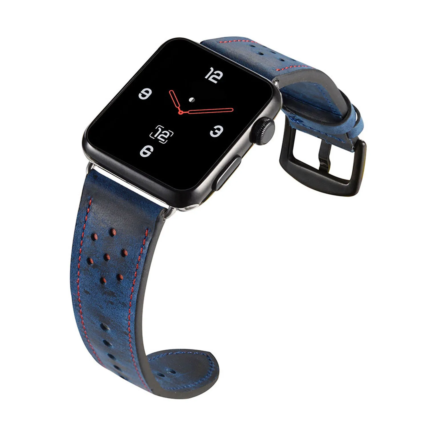 Элитная кожаный ремешок для наручных часов Apple Watch iWatch серии 4/3/2/1 группа 44 мм 40 42 38