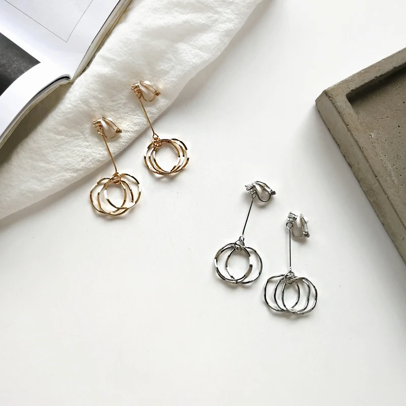 

Free Shipping New Simple Circles Fashion Earring