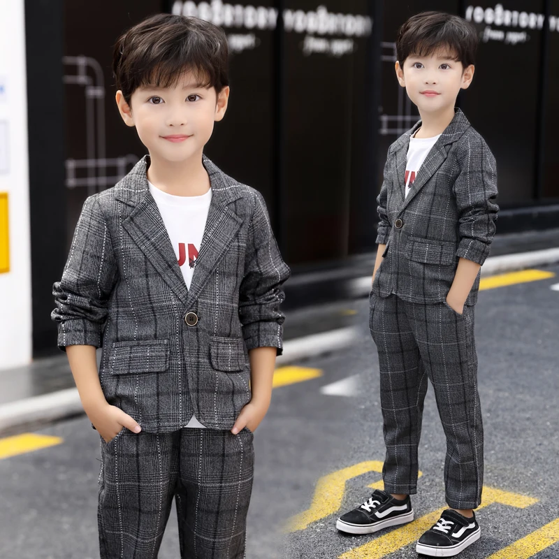 

Baby Boys Clothes Set Children Clothing Outwear + Pant Christening Boy Blazer Kids Suits Formal Wedding 6 7 8 10 Batizado Menino