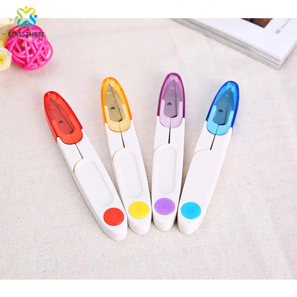 

CIASSTHREE Sewing Scissors Tailor Scissors Sewing Snip Thread Cutter Scissors Cross Stitch Scissors Craft Home Tool Color random