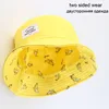 Panama Bucket Hat Men Women Summer Bucket Cap Banana Print Yellow Hat Bob Hat Hip Hop Gorros Fishing Fisherman Hat ► Photo 3/6