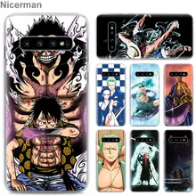 Одна деталь Зоро, Луффи телефон чехлы для samsung Galaxy S10e S10 плюс S8 S9 плюс S6 S7 край A40 A50 A70 M20 случае Coque