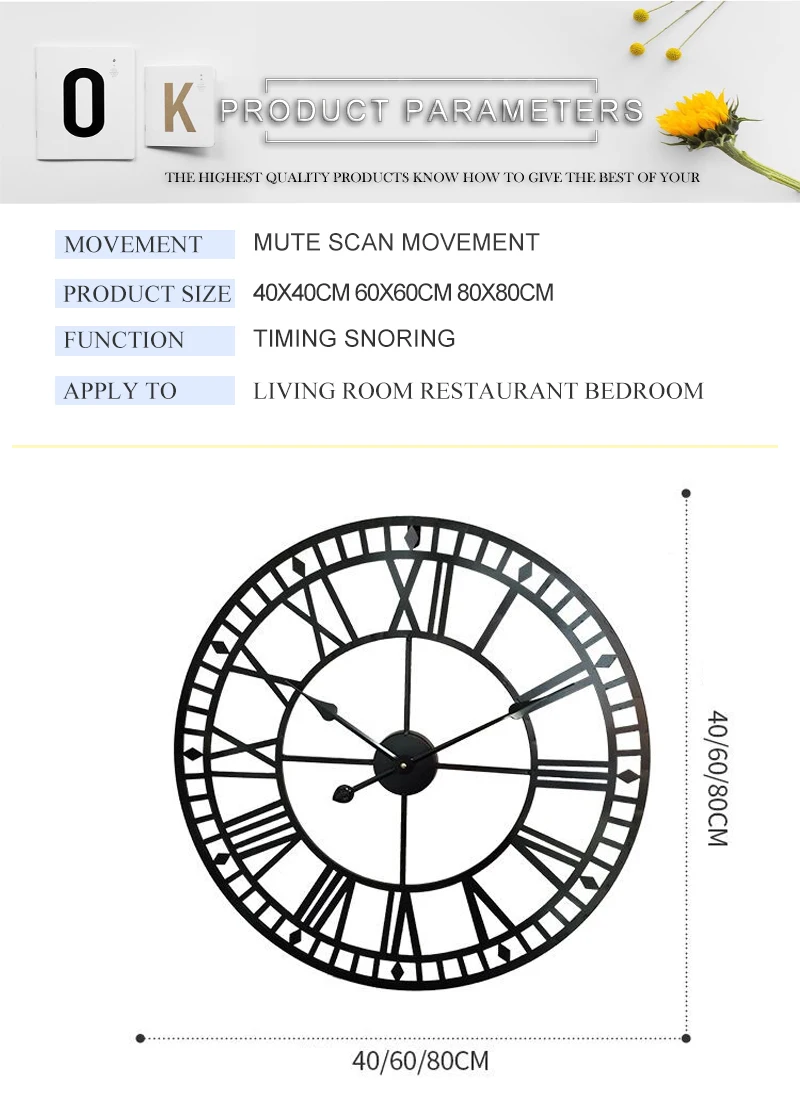 big clock wall mirror wall clock (15)