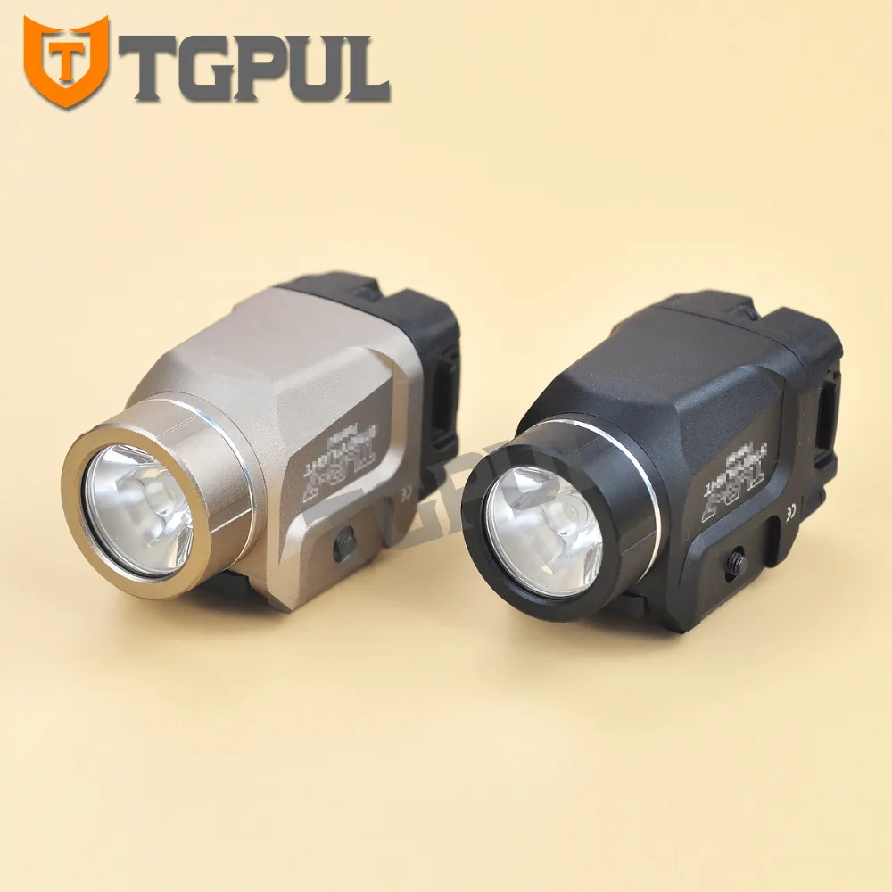 

TGPUL 400 Lumen Tactical Compact Gun Light Fits GLOCK 17 19 19x 22 23 Aluminum Alloy Defense Pistols Flashlight Hk USP CZ